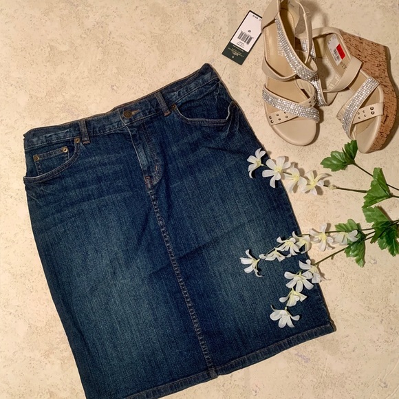 Ralph Lauren Dresses & Skirts - 🌺 LRL Ralph Lauren Jeans Co Denim Hudson skirt 6P
